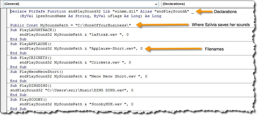 Play Sound with Excel VBA