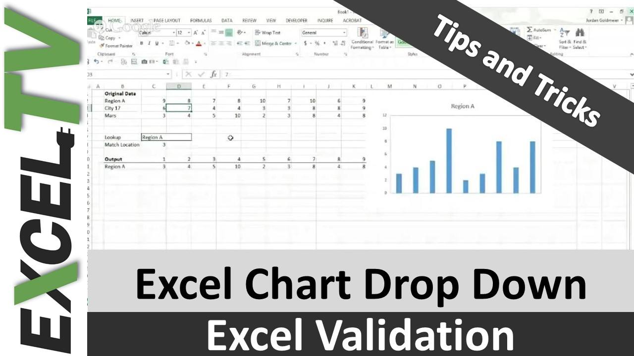 Excel Chart Drop Down – Video Tutorial & Sample Download