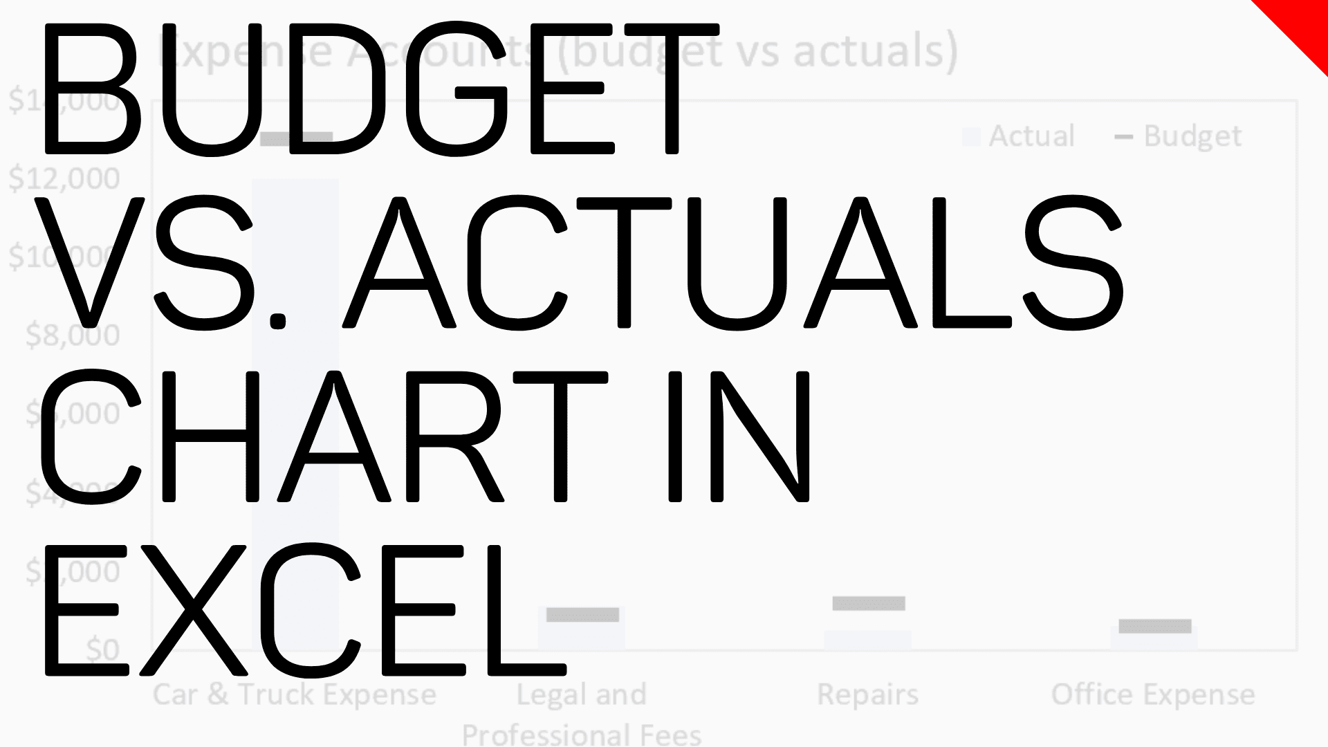 Budgets vs Actuals Target Chart in Microsoft Excel – Excel TV