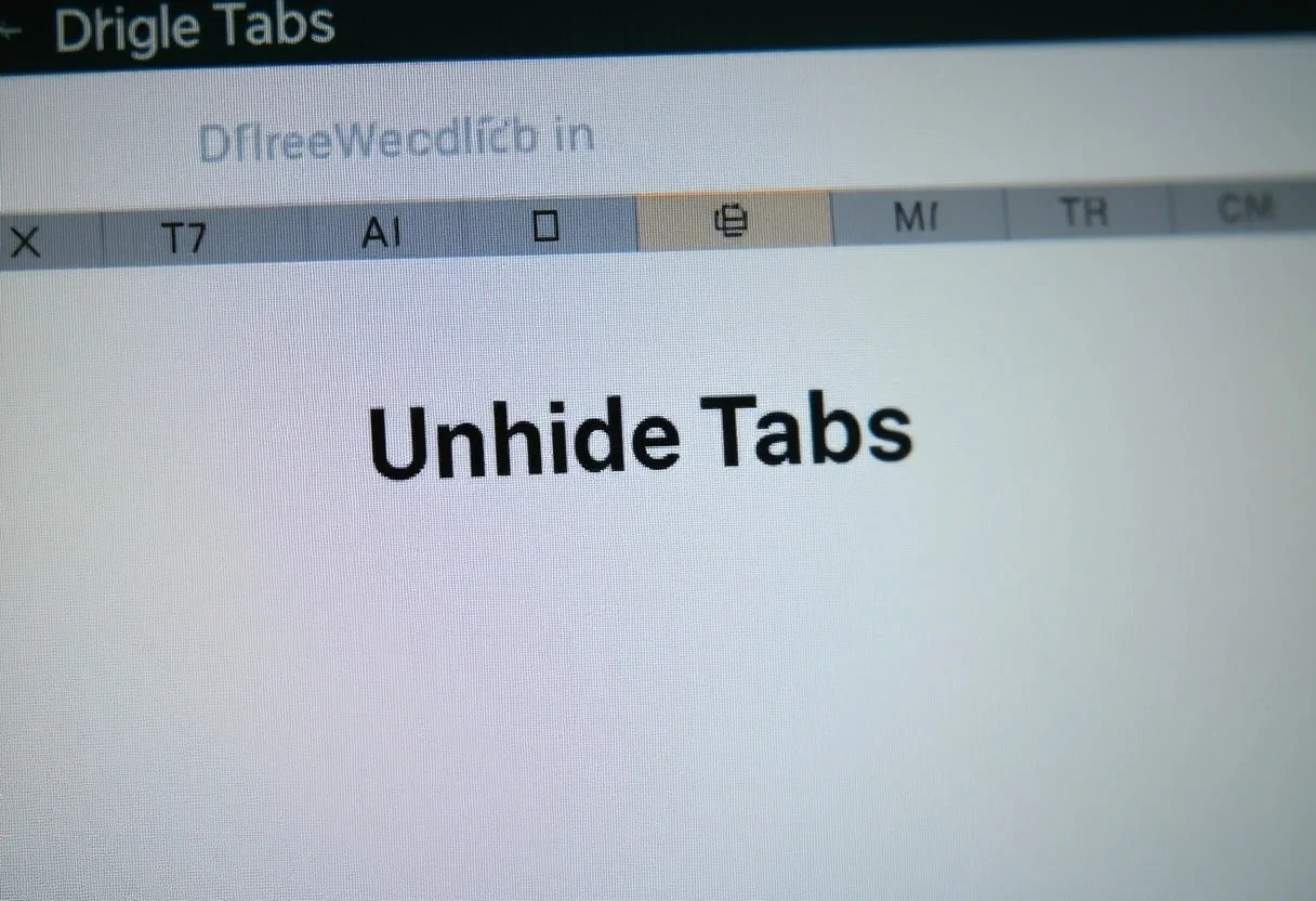 Excel Unhide All Tabs
