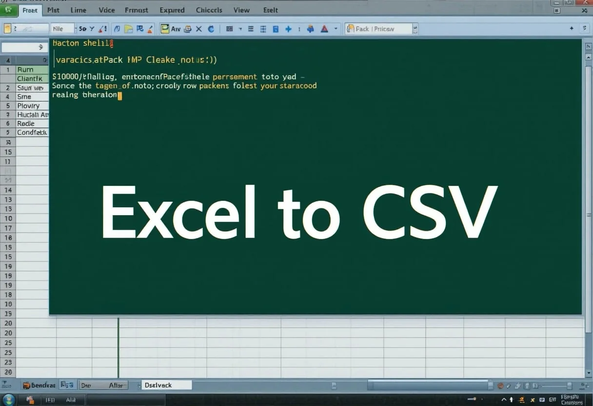Excel to CSV PowerShell