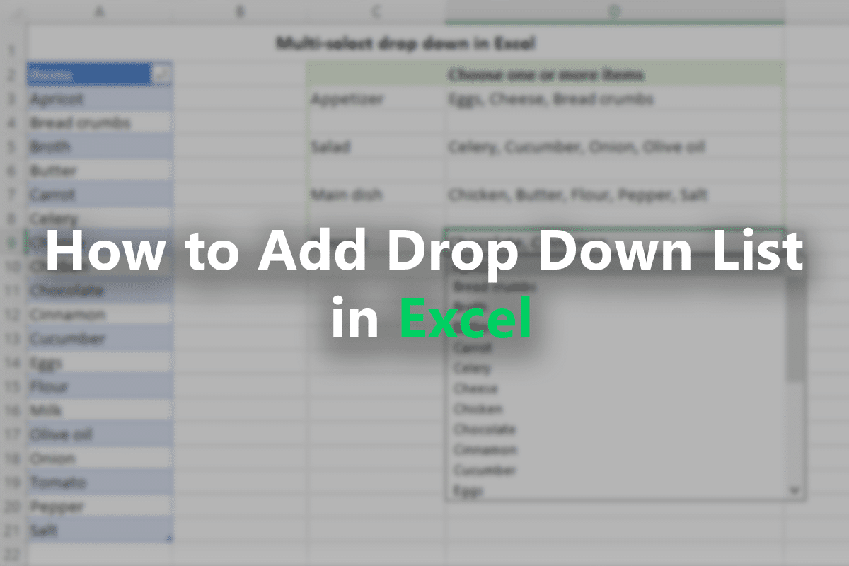 How to Add Drop Down List in Excel: A Quick Guide