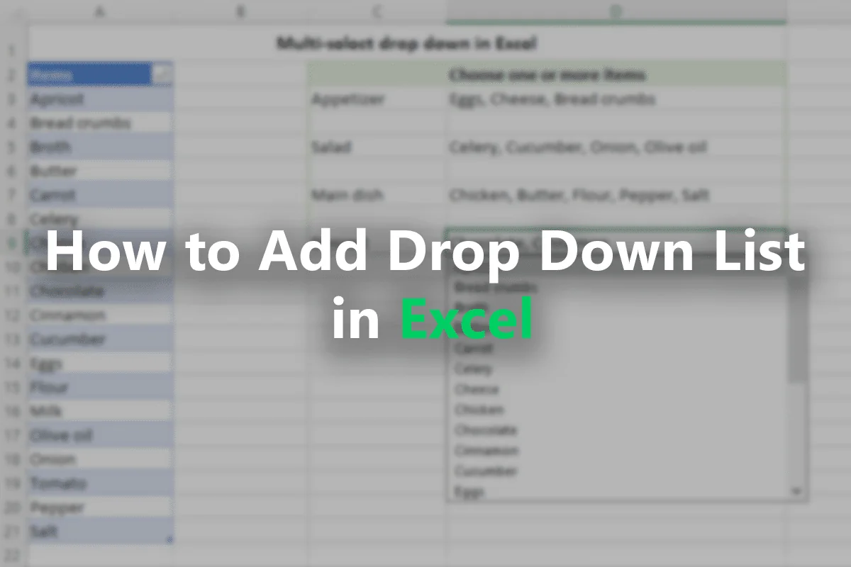 How to Add Drop Down List in Excel: A Quick Guide