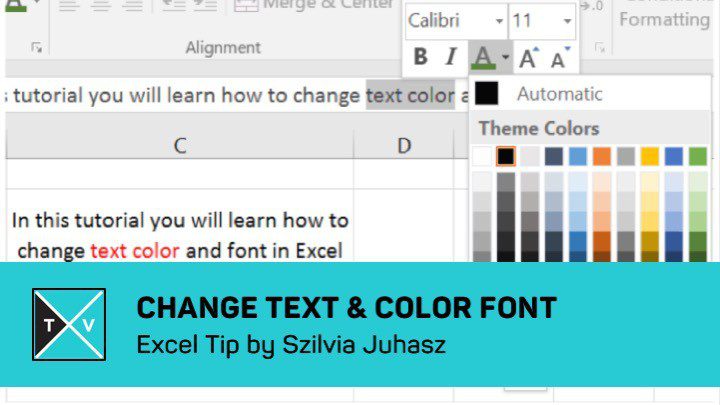 Change Text Color & Font In Excel – “How To” Tutorial