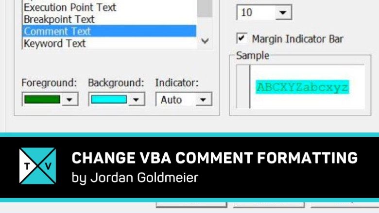 How to Change Comment Formatting – Excel VBA Coding Tips