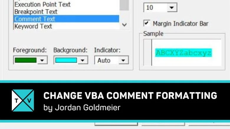 How to Change Comment Formatting – Excel VBA Coding Tips