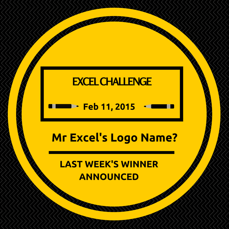 Mr Excel’s Logo Name? – Excel.TV Challenges