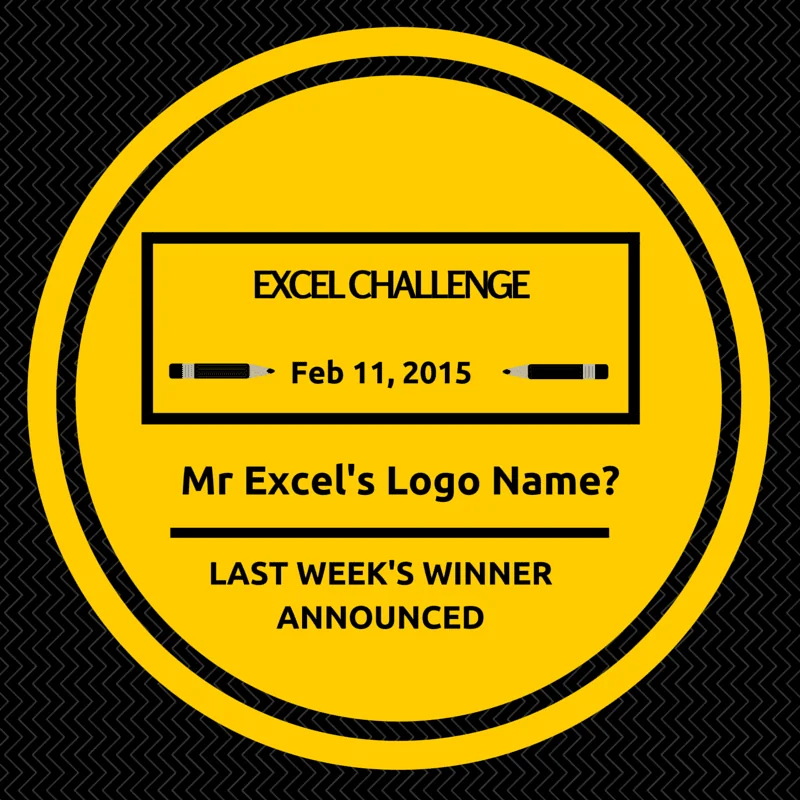 Mr Excel’s Logo Name? – Excel.TV Challenges
